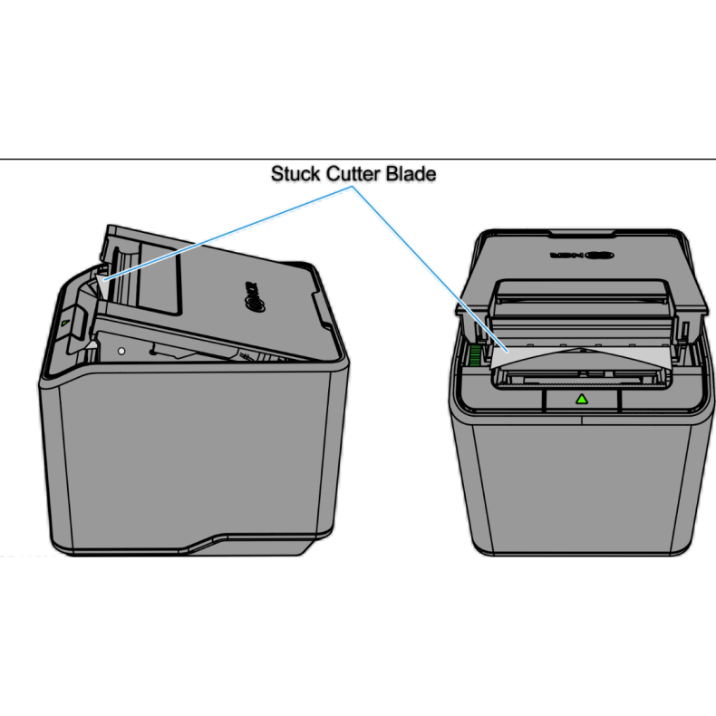 NCR7199-XX Top cover med kniv.